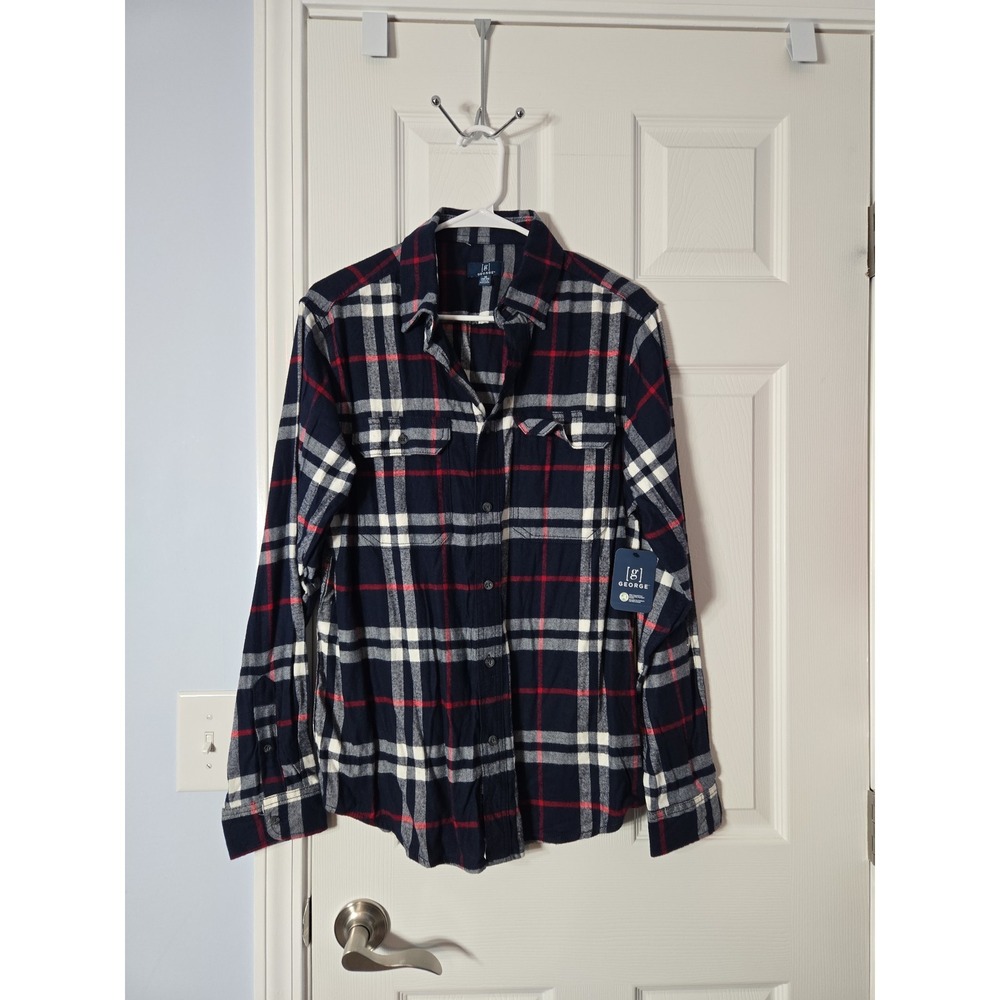 George Mens‎ Fannel Long Sleeve Shirt Size Medium (38-40).